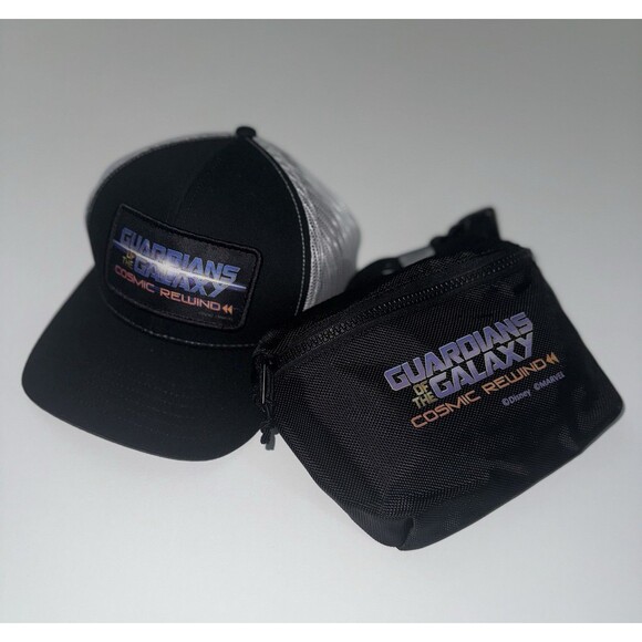 Marvel Guardians of the Galaxy Cosmic Rewind EPCOT Disney Rare Event Hat & Bag - Picture 1 of 4